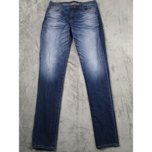 Big Star Jeans Womens 27 Blue‎ Denim Distressed Skinny Maddie Pockets